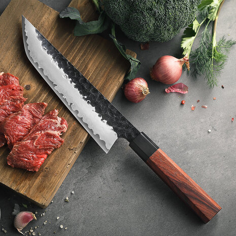 Hezhen Composietstalen Sakimaru mes - PM8S Retro series Hezhen Composietstalen Sakimaru mes - PM8S Retro series