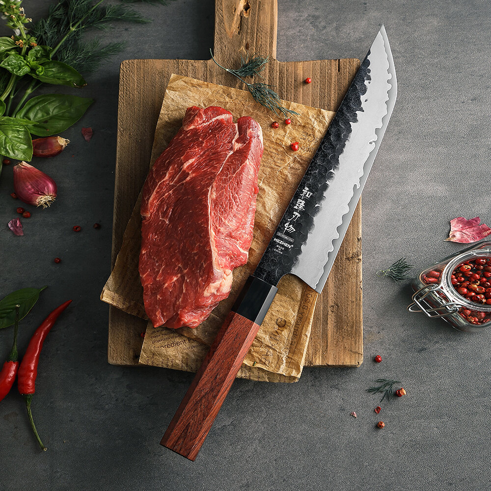 Hezhen Composietstalen Sakimaru mes - PM8S Retro series Hezhen Composietstalen Sakimaru mes - PM8S Retro series