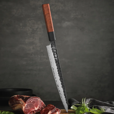 Hezhen Composietstalen Vleesmes 26cm - PM8S Retro series Hezhen Composietstalen Vleesmes 26cm - PM8S Retro series