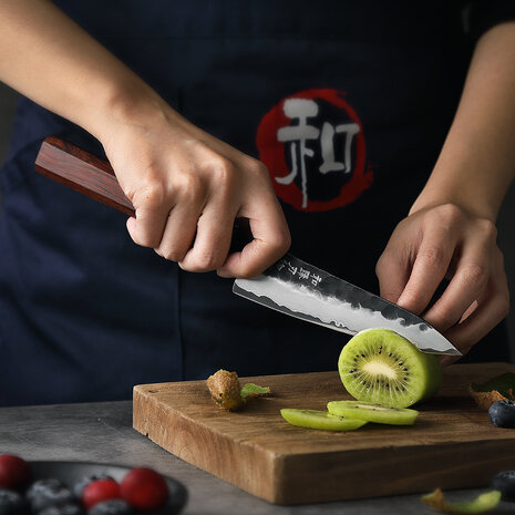 Hezhen Composietstalen messenset 5-delig - PM8S Retro series Hezhen Composietstalen messenset 5-delig - PM8S Retro series