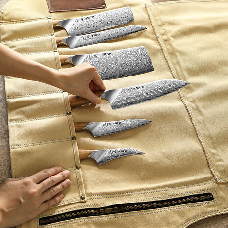 Hezhen Messentas canvas - Geel