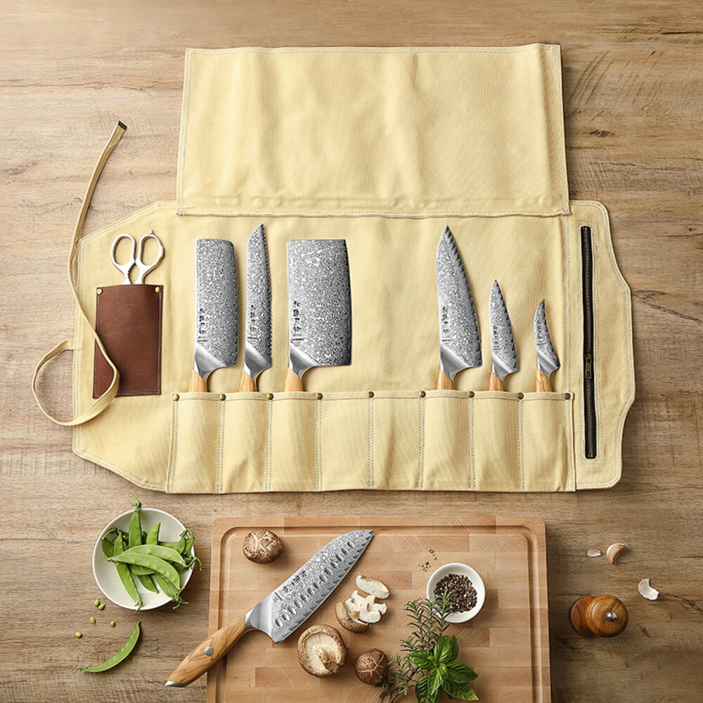 Hezhen Messentas canvas - Geel