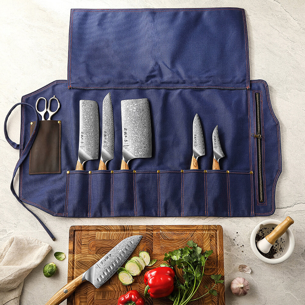 Hezhen Messentas canvas - Blauw