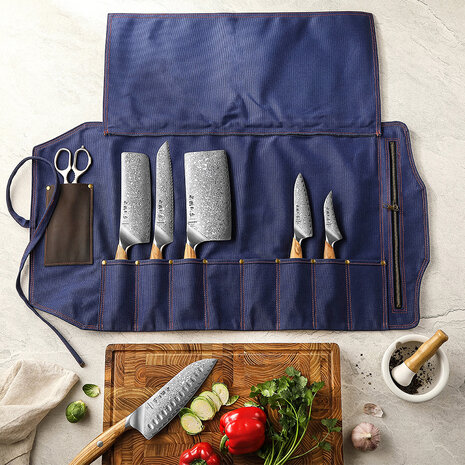 Hezhen Messentas canvas - Blauw