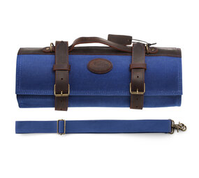 Hezhen Messentas canvas/leer - Blauw Hezhen Messentas canvas/leer - Blauw