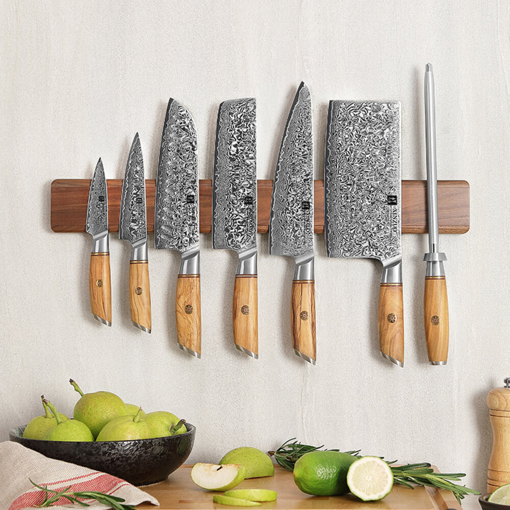 XinZuo Magneetstrip walnoothout 50 cm XinZuo Magneetstrip walnoothout 50 cm