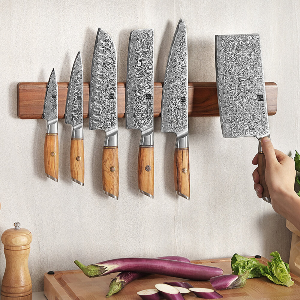 XinZuo Magneetstrip walnoothout 50 cm XinZuo Magneetstrip walnoothout 50 cm