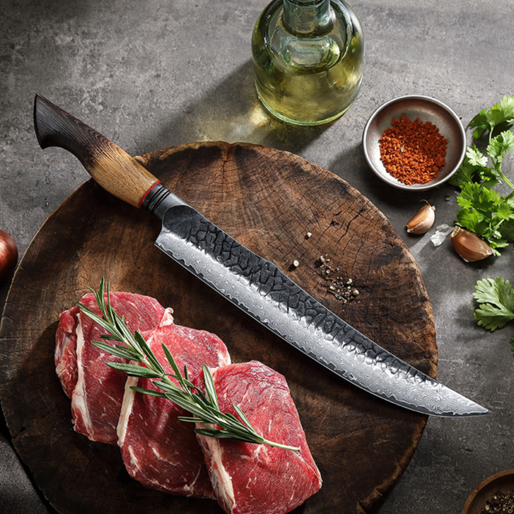 XinZuo Damascus Vleesmes 25cm - X06 Mo Series XinZuo Damascus Vleesmes 25cm - X06 Mo Series