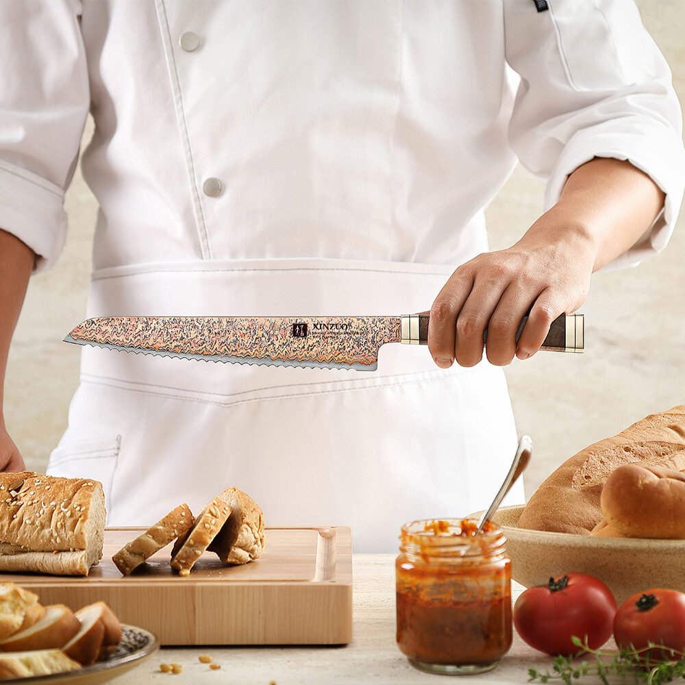 XinZuo Koper Damascus Broodmes - X08C series