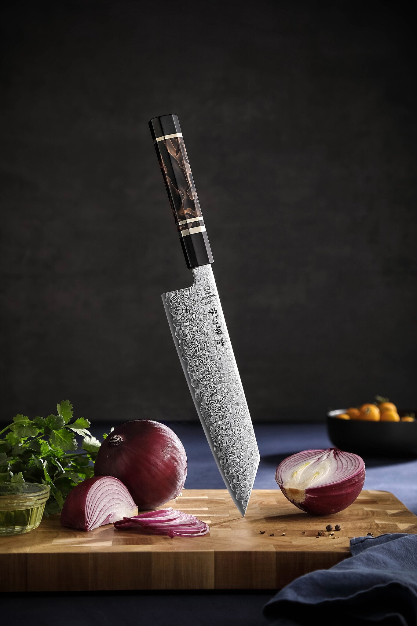 Damascus 65-67 HRC + Woestijnijzerhout