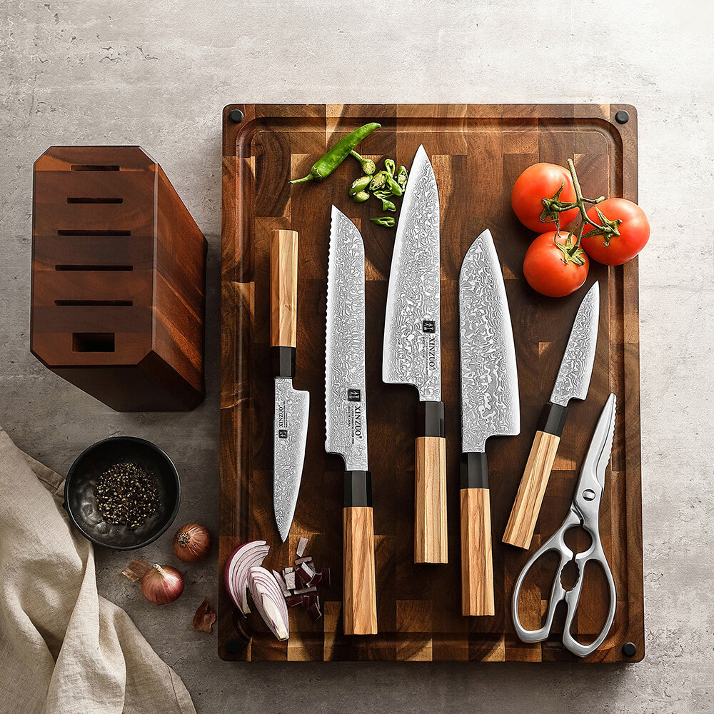 XinZuo Damascus Messenset 7-delig (PM8O series)