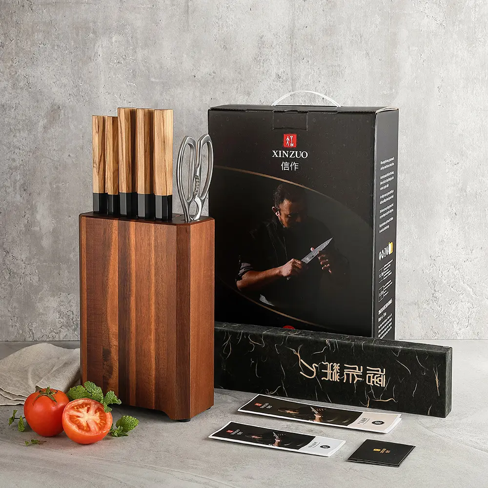 XinZuo Damascus Messenset 7-delig (PM8O series)