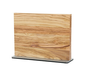 XinZuo Dubbelzijdig Magnetisch Messenblok Olijfhout