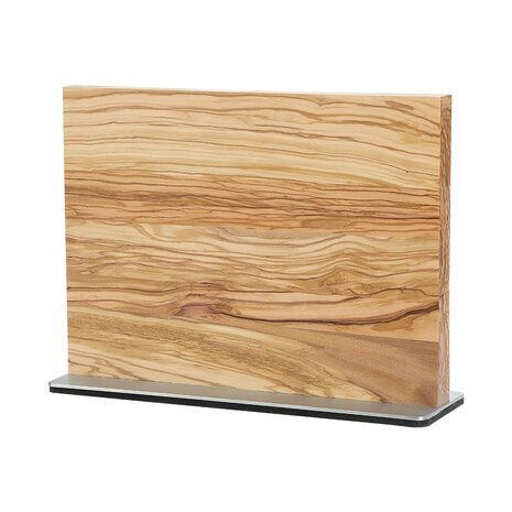 XinZuo Dubbelzijdig Magnetisch Messenblok - Olijfhout