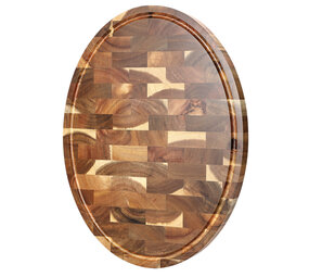 XinZuo Snijplank Acaciahout 43x32x2.6cm met handgrepen, anti-slip voetjes en sapgeul