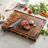 XinZuo Snijplank Acaciahout 49x36x3.8cm met anti-slip voetjes en sapgeul