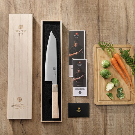 XinZuo Koksmes Bunka van Blue #2 Carbonstaal (PM8M series)