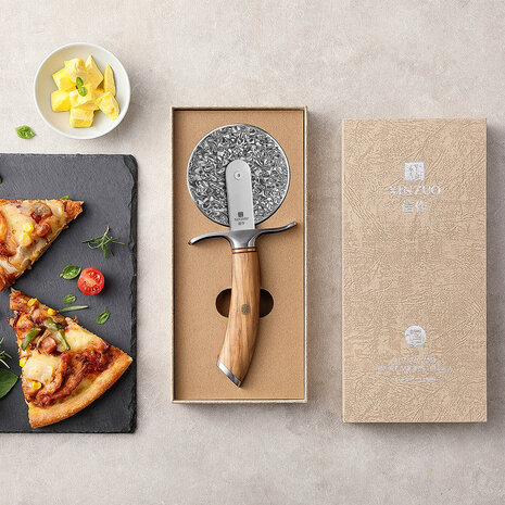 XinZuo Damascus Pizzasnijder - B37 Lan series