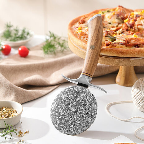 XinZuo Damascus Pizzasnijder - B37 Lan series