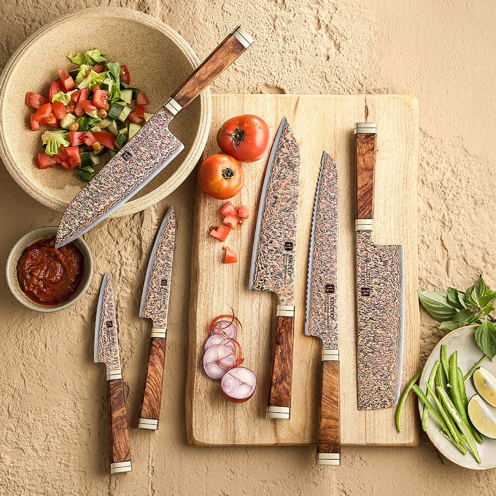 XinZuo Koper Damascus Messenset - X08C series