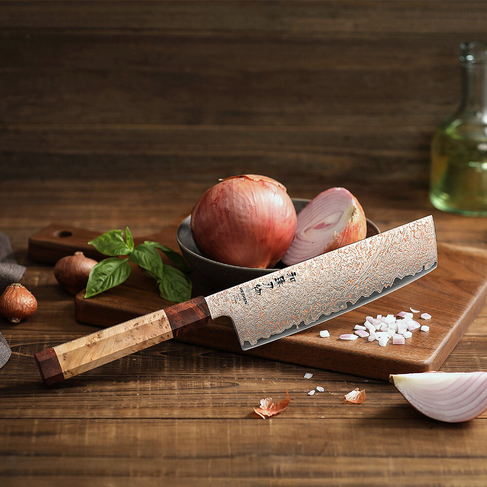 Hezhen Koper Damascus Nakiri (X05C series)