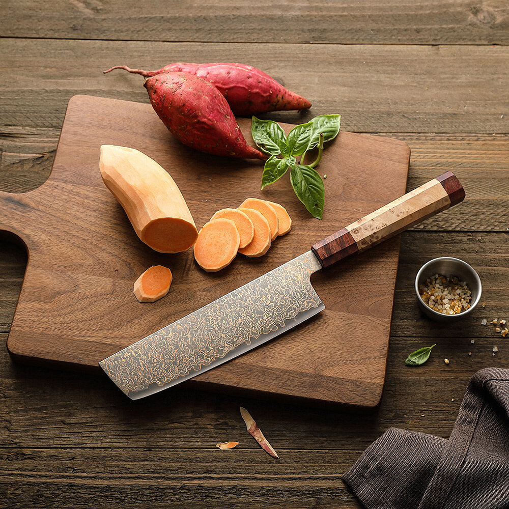 Hezhen Koper Damascus Nakiri (X05C series)