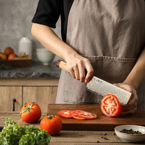 Hezhen Koper Damascus Nakiri (X05C series)