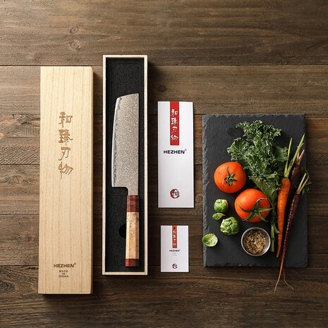 Hezhen Koper Damascus Nakiri (X05C series)