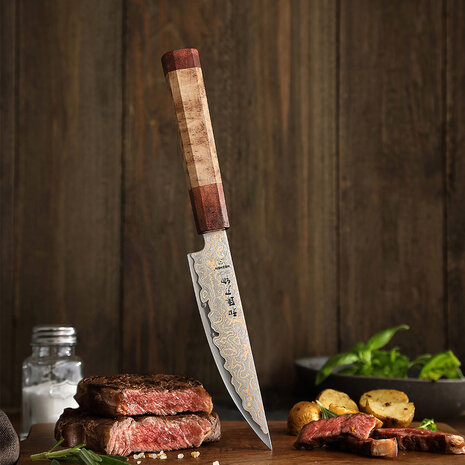 Hezhen Koper Damascus Steakmes (X05C series)