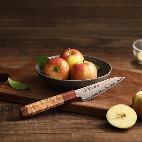 Hezhen Koper Damascus Messenset 5-delig (X05C series)