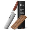 XinZuo Damascus nakiri mes 18.5cm - X03 Xing Series - XinZuo x Mauro Uliassi (3-sterren Michelin chef) XinZuo Damascus nakiri mes 18.5cm - X03 Xing Series - XinZuo x Mauro Uliassi (3-sterren Michelin chef)