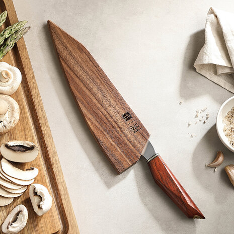 XinZuo Damascus koksmes 21cm - X03 Xing Series - XinZuo x Mauro Uliassi (3-sterren Michelin chef)