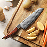 XinZuo Damascus santokumes 18.5cm - X03 Xing Series - XinZuo x Mauro Uliassi (3-sterren Michelin chef) XinZuo Damascus santokumes 18.5cm - X03 Xing Series - XinZuo x Mauro Uliassi (3-sterren Michelin chef)