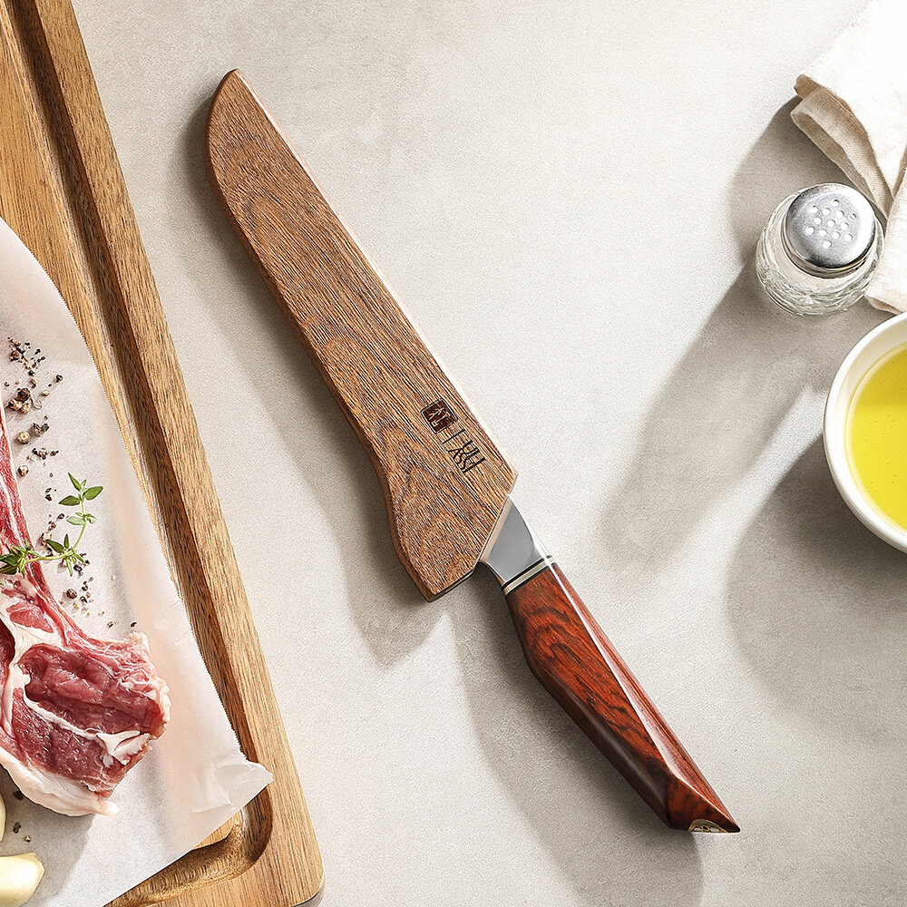 XinZuo Damascus uitbeenmes 16.5cm - X03 Xing Series - XinZuo x Mauro Uliassi (3-sterren Michelin chef) XinZuo Damascus uitbeenmes 16.5cm - X03 Xing Series - XinZuo x Mauro Uliassi (3-sterren Michelin chef)