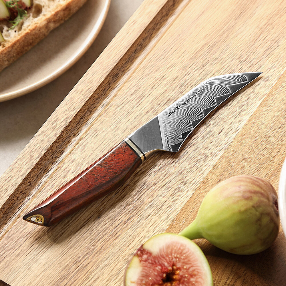 XinZuo Damascus schilmes 8cm - X03 Xing Series - XinZuo x Mauro Uliassi (3-sterren Michelin chef) XinZuo Damascus schilmes 8cm - X03 Xing Series - XinZuo x Mauro Uliassi (3-sterren Michelin chef)