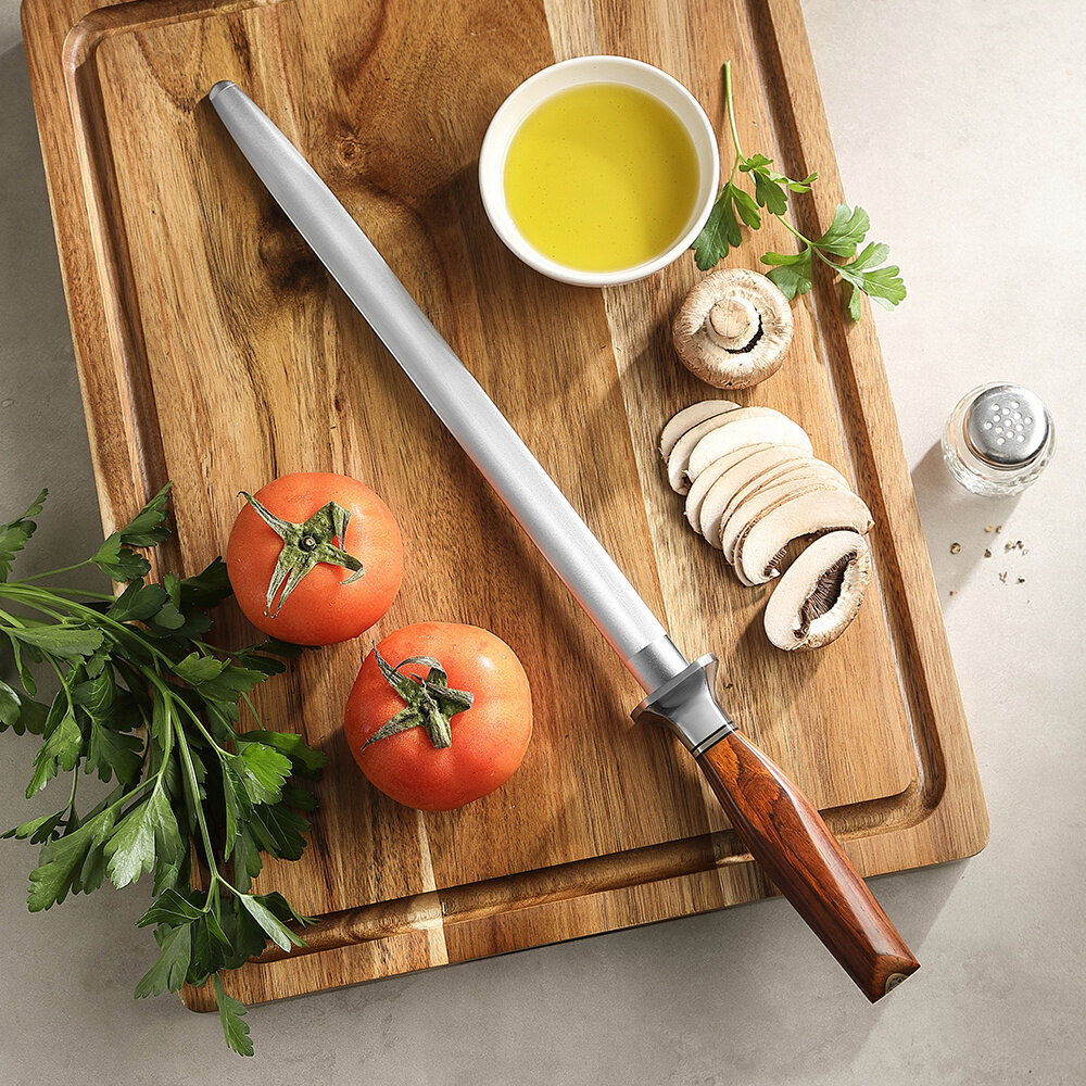 XinZuo Damascus slijpstaaf 23cm - X03 Xing Series - XinZuo x Mauro Uliassi (3-sterren Michelin chef) XinZuo Damascus slijpstaaf 23cm - X03 Xing Series - XinZuo x Mauro Uliassi (3-sterren Michelin chef)