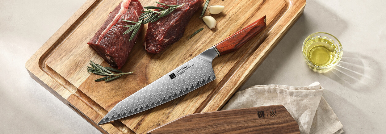 XinZuo X03 Xing Series – Premium Damascus messen ontwikkeld met 3 sterrenchef Mauro Uliassi