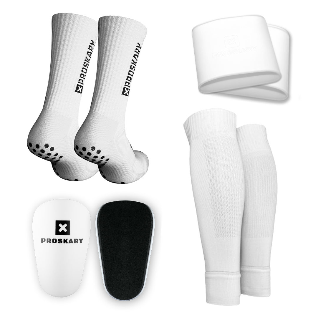 Proskary Combi Pakket - Gripsokken, sleeves, scheenbeschermers & sokstoppers
