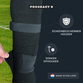 Proskary Scheenbeschermerbandjes Set Klittenband Zwart