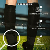 Proskary Scheenbeschermerbandjes Set Klittenband Zwart