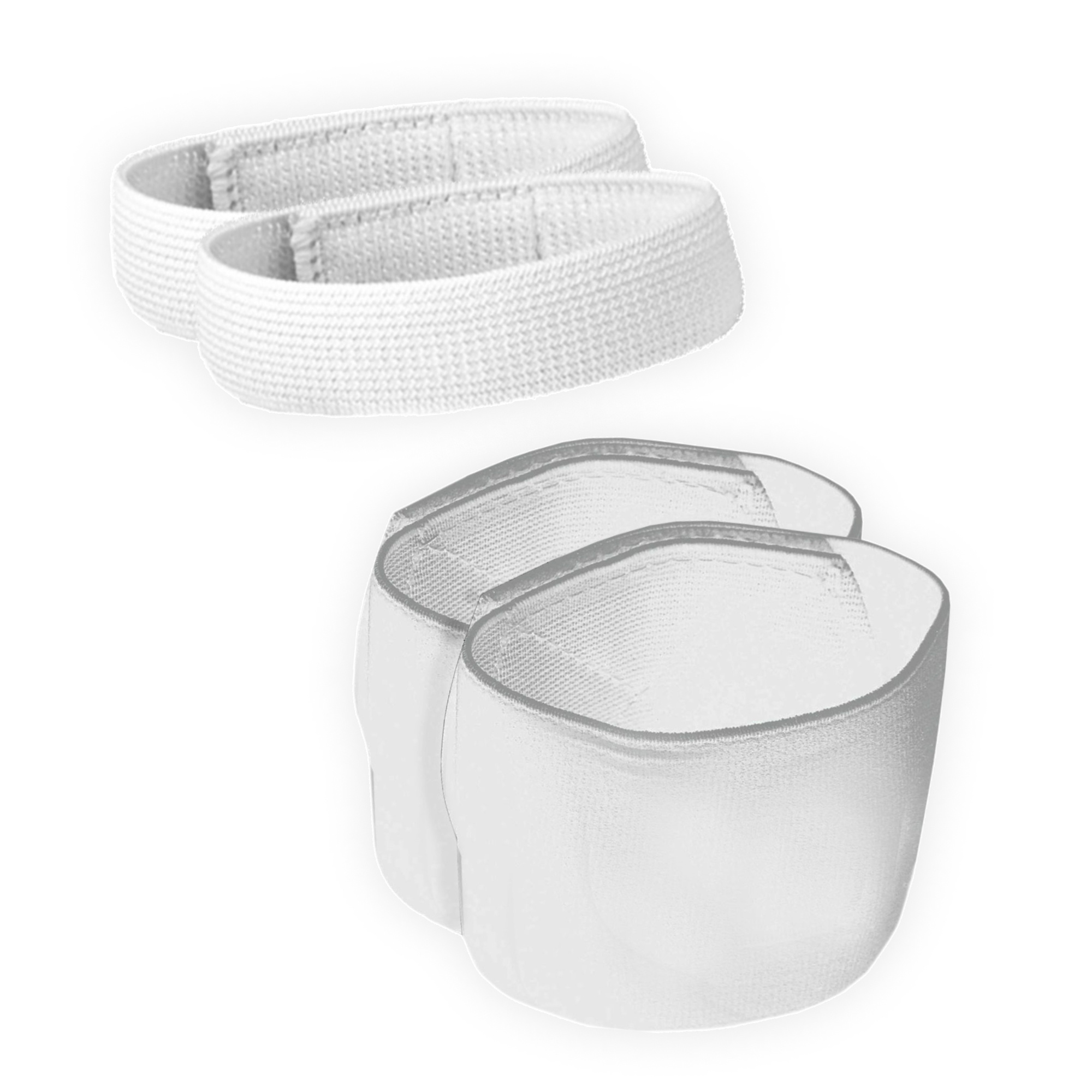 Proskary Scheenbeschermerbandjes Set Klittenband Wit