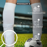 Proskary Scheenbeschermerbandjes Set Klittenband Wit