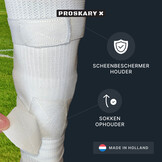 Proskary Scheenbeschermerbandjes Set Klittenband Wit