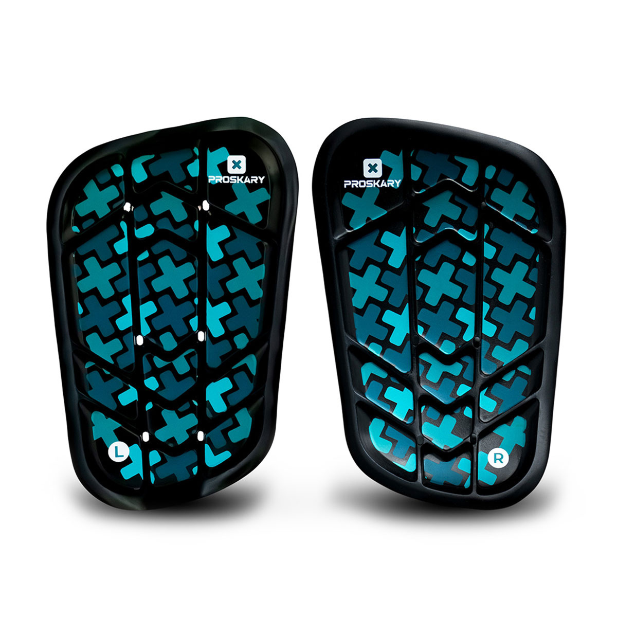 Proskary Fle-X Scheenbeschermers | 17 x 9 cm | Blauw