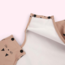 SFT Products Baby slab met lange mouwen - roze kat