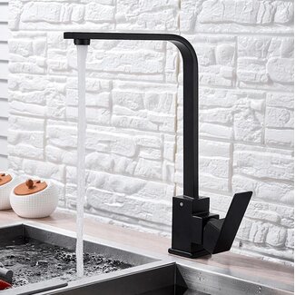 SFT Products Zwarte Wastafelkraan CRAWLEY