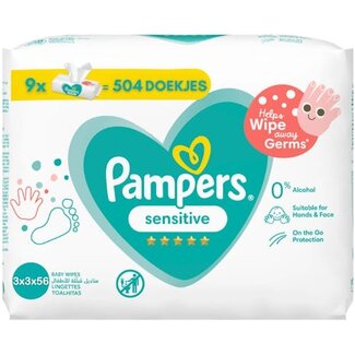 Pampers Pampers Sensitive Billendoekjes 9x56stuks = 504 Doekjes