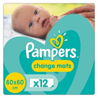 Pampers Pampers Change Mats Verschoon Matjes 60x60cm 12 stuks