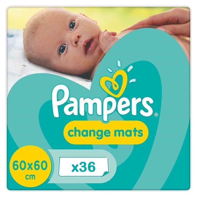 Pampers Pampers Change Mats Verschoon Matjes 60x60cm 36 Stuks