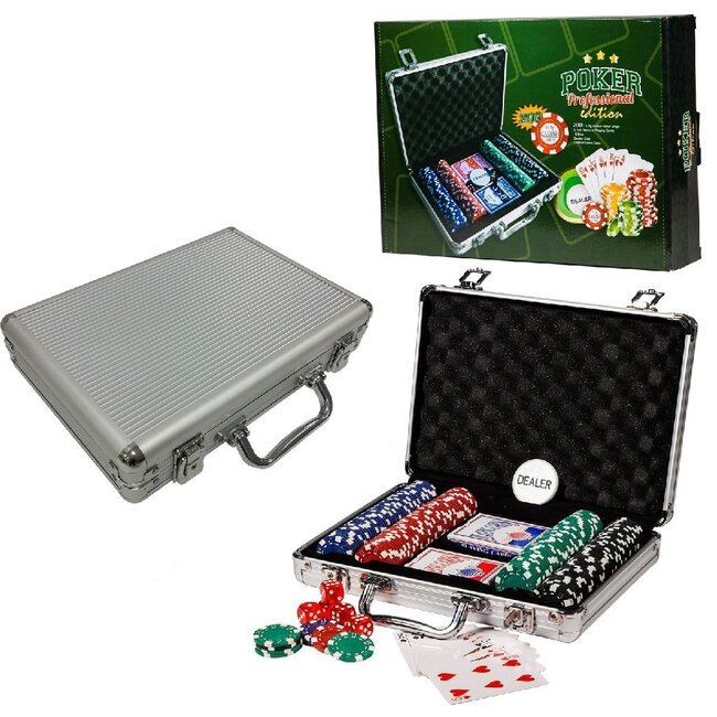 MERKLOOS Poker set alu koffer 200 dlg